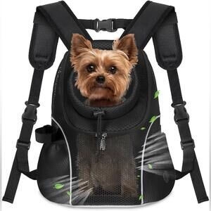 NWOT Pet Dog Carrier Backpack Ventilated Mesh with Safety Belt, M (5-9 lbs)